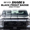 Shark 6 Black Front Badge