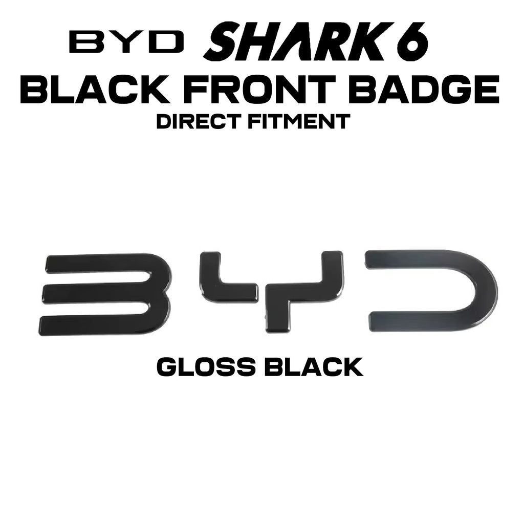 Shark 6 Black Front Badge