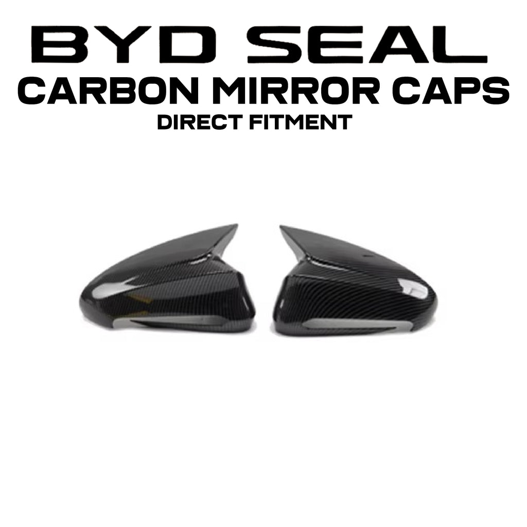 Seal Carbon Mirror Caps